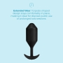 B-Vibe Vibrating Snug Plug 5 Black