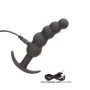 Boundless Vibrating X5 Beaded Plug Rechargeable Silicone Anal Plug Black