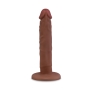 6 Inch Slim Anal Dildo Flesh Brown