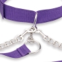 Lux Fetish Purple Collar, Cuffs & Leash Set with Satin Blindfold