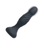 Deep Swirl Rechargeable Silicone Reverberating Probe Black