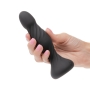 Deep Swirl Rechargeable Silicone Reverberating Probe Black