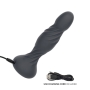 Deep Swirl Rechargeable Silicone Reverberating Probe Black