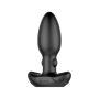 Nexus Beat Thumping Rechargeable Silicone Butt Plug with Remote Control Black