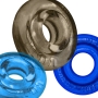 Oxballs Rimringz Multi Size Cock Ring 3-Pack Set - Cool Blue