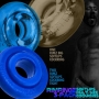 Oxballs Rimringz Multi Size Cock Ring 3-Pack Set - Cool Blue
