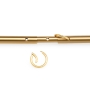 Lux Fetish Solid Gold Expandable Spreader Bar Set with Detachable Leatherette Cuffs
