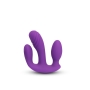 Together Vibes Blended Pleasure Remote Controlled Triple-Pronged Vibrator Purple