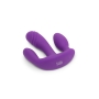Together Vibes Blended Pleasure Remote Controlled Triple-Pronged Vibrator Purple