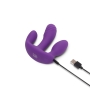 Together Vibes Blended Pleasure Remote Controlled Triple-Pronged Vibrator Purple