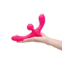 Together Vibes Double Tap Double-Ended Vibrating Strapless Strap-On Dildo Pink