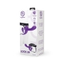 Together Vibes Lock-In Dual-Ended Vibrating Strap-On Dildo & Harness Set Purple