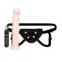 Lux Fetish Vibrating Strap-On & 9½” Dildo Set