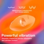 We-Vibe Temp Heating and Cooling Rechargeable Silicone Lay-On Vibrator Orange Tangerine