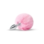 WhipSmart 2.5 Inch Furry Tales Pink Bunny Tail Metal Butt Plug