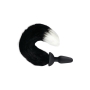 WhipSmart 3.75 Inch Furry Tales Black Foxtail Silicone USB Rechargeable Wireless Remote Control Butt Plug