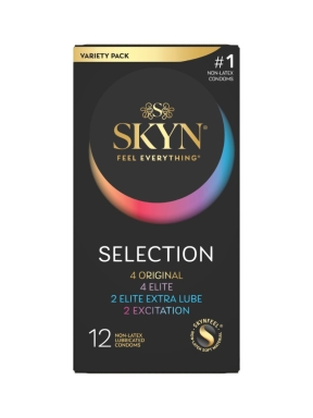 SKYN Selection 12 Count Mixed Non-Latex Lubricated Condoms