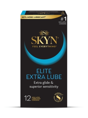 SKYN Elite Extra Lube 12 Count Non-Latex Condoms