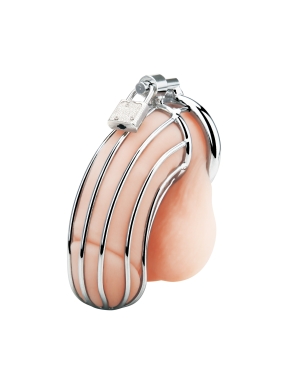 prisoner stainless cock cage - silver