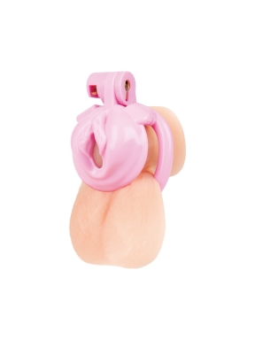 Bitchboy Degrading Mini Chastity Cage With Pussy Shape