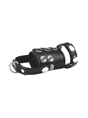 Cock Ring With 2 Inch Ball Stretcher And Optional Weight Ring