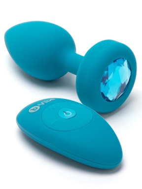 vibrating jewel plug - s/m