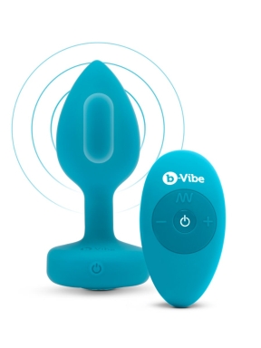 vibrating jewel plug - s/m