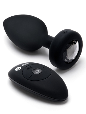 vibrating jewel plug - m/l