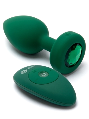 vibrating jewel plug - m/l