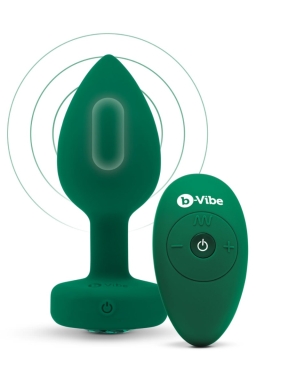 vibrating jewel plug - m/l
