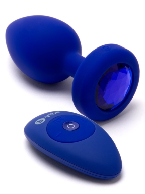 vibrating jewel plug -  l/xl