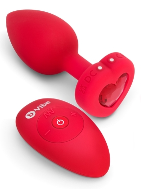 vibrating heart plug m/l