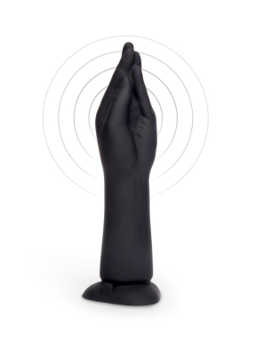 10.5 Inch Vibrating Silicone Hand Fisting Dildo with Suction Base