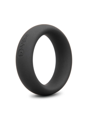 Snug Ring 45 mm Soft Stretch Silicone Secure Fit Cock Ring - Black