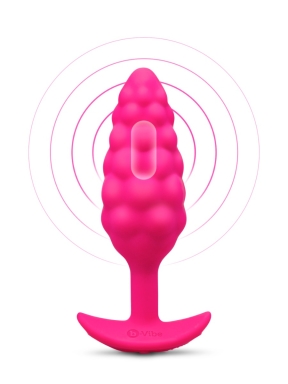 Bump Texture Small Vibrating Rechargeable Silicone Plug