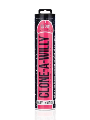 Clone-A-Willy Silicone DIY Homemade Vibrating Dildo Penis Molding Kit - Glow in the Dark Pink