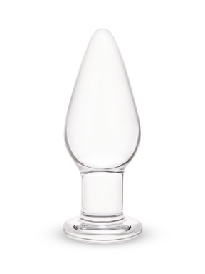 4.25 Inch Clearly Pleasure Glass Butt Plug