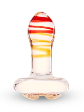 2.75 Inch Monarch Glass Butt Plug