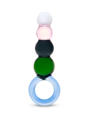 6 Inch Quatro Tease Glass Anal Beads 