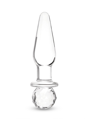 6.5 Inch Gleaming Beauty Glass Butt Plug