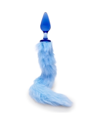 4.5 Inch Siren's Tale Animal Tail Glass Butt Plug