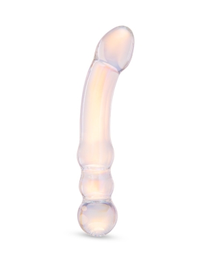 7.5 Inch Aura Glow Dual-Ended Glass Dildo