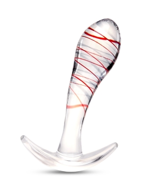 5 Inch Liberty Glass Butt Plug
