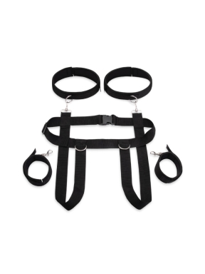 Position Pal Harness with Removable Thigh Cuffs & Satin Blindfold