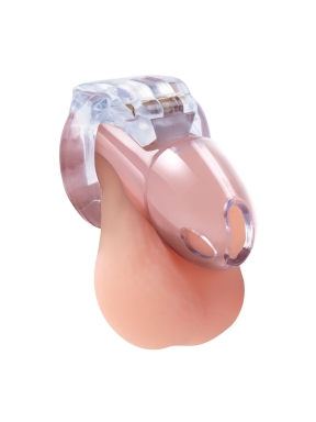 3.5 inch side lock see thru chastity cage