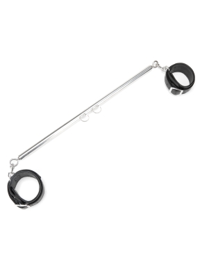 expandable spreader bar set 35 inch - 47 inch with detachable faux leather cuffs