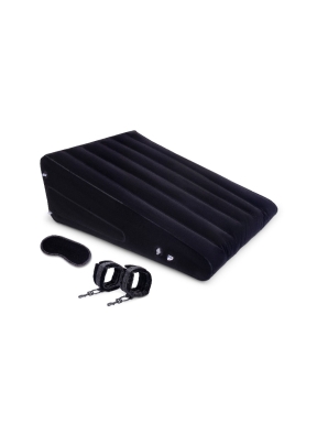 Luxury Bondage Kit with Inflatable Wedge, Blindfold & Handcuffs