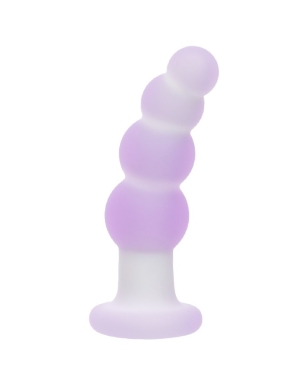Lavender Haze Beaded Curved Rechargeable Vibrating Silicone Probe