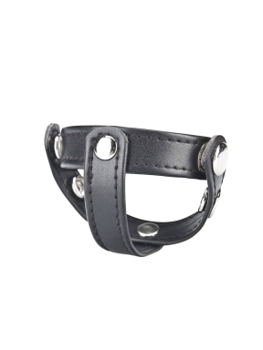 t-style cock ring with ball divider