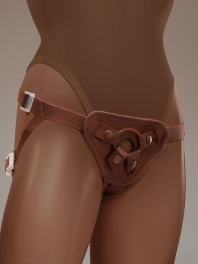 Together Tones NudeFit Fully Adjustable Unisex Strap-On Harness with 3 O-Rings